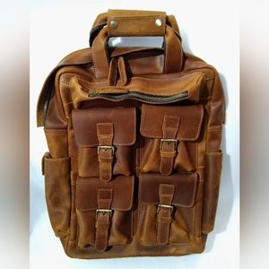 Leather Backpack/Travel Bag